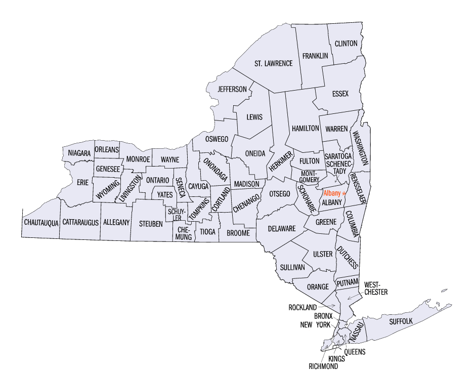 NY Counties Serviced